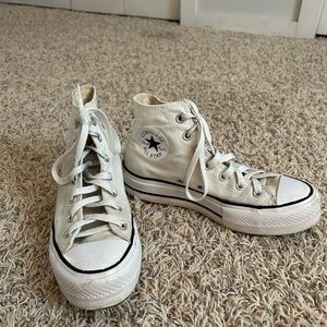Platform White Converse